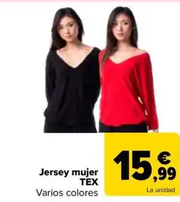 Carrefour TEX Jersey mujer oferta