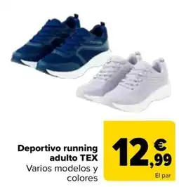Carrefour TEX Deportivo running adulto oferta
