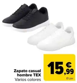 Carrefour TEX Zapato casual hombre oferta