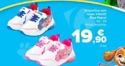 Carrefour Deportivo con luces infantil Paw Patrol oferta