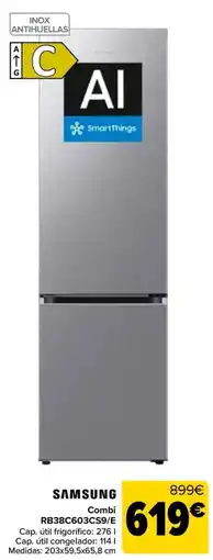 Carrefour SAMSUNG Combi RB38C603CS9/E oferta