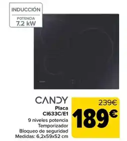 Carrefour CANDY Placa C1633C/E1 oferta