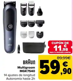 Carrefour BRAUN Multigroom MGK7540 oferta