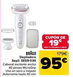 Carrefour BRAUN Depiladora Sepil- SES9-030 oferta