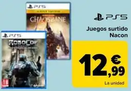 Carrefour PS5 Juegos surtido Nacon oferta