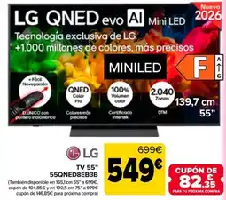 Carrefour LG TV 55" 55QNED8EB3B oferta