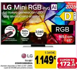 Carrefour LG TV 65" 65MRGB86B6A oferta