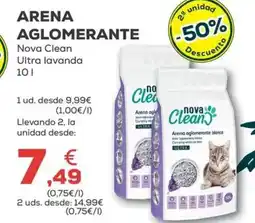 Kiwoko NOVA CLEAN Arena aglomerante ultra lavanda oferta