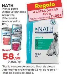 Kiwoko NATH Pienso perro Dietas veterinarias Grain free Referencias seleccionadas oferta