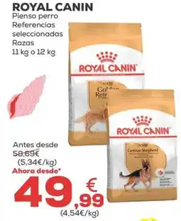 Kiwoko ROYAL CANIN Pienso perro Referencias seleccionadas Razas oferta
