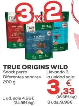 Kiwoko TRUE ORIGINS WILD Snack perro Diferentes sabores oferta