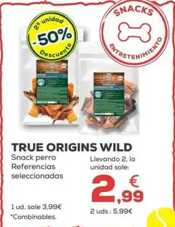 Kiwoko TRUE ORIGINS WILD Snack perro Referencias seleccionadas oferta