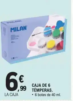 E.Leclerc Caja de 6 temperas. oferta