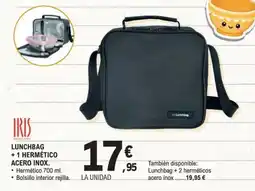E.Leclerc Lunchbag +1 hermético acero inox oferta