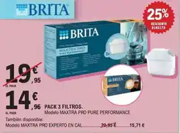 E.Leclerc BRITA Pack 3 filtros oferta