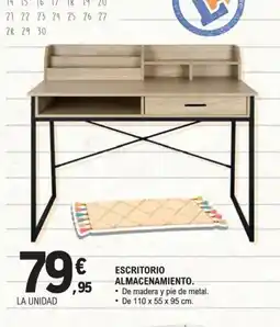E.Leclerc Escritorio almacenamiento oferta