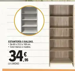 E.Leclerc Estantería 5 baldas oferta
