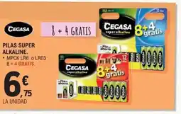 E.Leclerc CEGASA Pilas super alkaline oferta