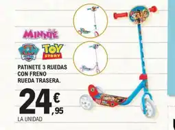 E.Leclerc Patinete 3 ruedas con freno rueda trasera oferta