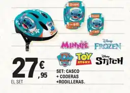 E.Leclerc Set: casco + coderas +rodilleras oferta