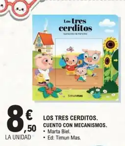 E.Leclerc Los tres cerditos. cuento con mecanismos. oferta