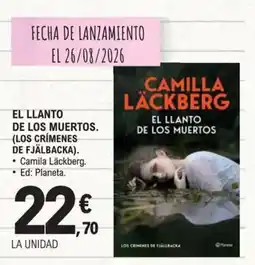 E.Leclerc El llanto de los muertos. (los crimenes de fjälbacka). oferta