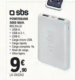 E.Leclerc Powerbank 5000 mah oferta