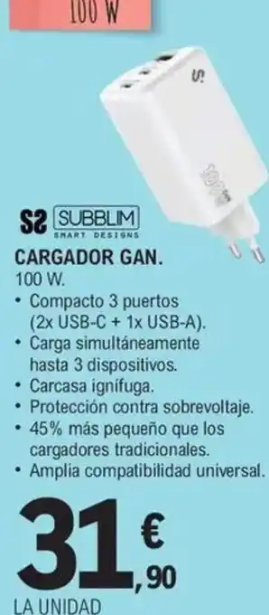 Cargador gan