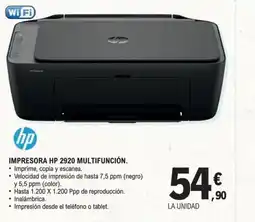 E.Leclerc HP Impresora 2920 multifunción. oferta