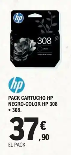 E.Leclerc HP Pack cartucho hp negro-color 308 + 308. oferta