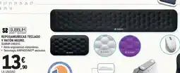 E.Leclerc Reposamuñecas teclado y ratón negro. submp-04e010. oferta