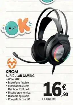 E.Leclerc KROM Auricular gaming oferta