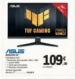 E.Leclerc ASUS Monitor 24" oferta