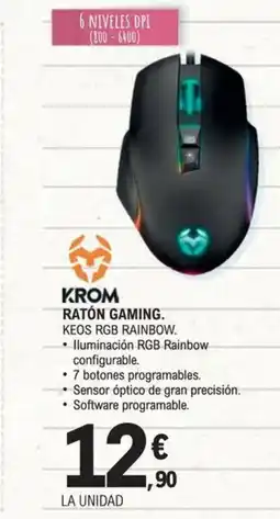 E.Leclerc KROM Ratón gaming oferta