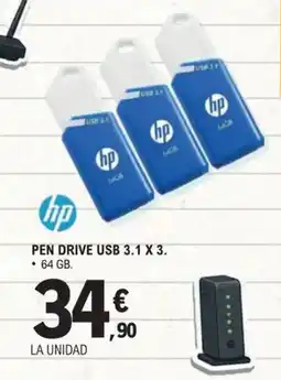 E.Leclerc HP Pen drive usb 3.1 x 3. oferta