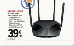 E.Leclerc MERCUSYS Router band. mr80x ax3000 dual. oferta