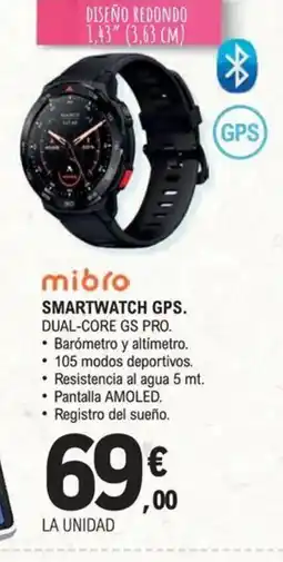 E.Leclerc Smartwatch gps. dual-core gs pro. oferta