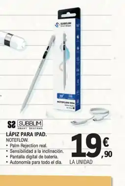E.Leclerc Lápiz para ipad. noteflow. oferta