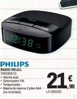 E.Leclerc PHILIPS Radio reloj oferta