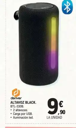 E.Leclerc DENVER Altavoz black oferta