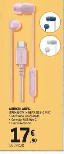E.Leclerc Auriculares. ierex15cw in near usb-c mic oferta