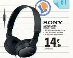 E.Leclerc SONY Auriculares mdrzx110apb. oferta