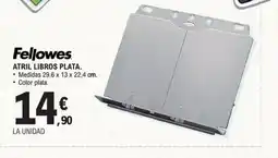 E.Leclerc FELLOWES Atril libros plata oferta