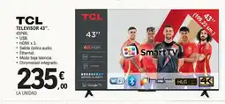 E.Leclerc TCL Televisor 43" oferta