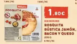 Hiperber RIKISSSIMO Rosquita rústica jamón, bacon y queso oferta