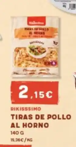 Hiperber Tiras de pollo al horno oferta