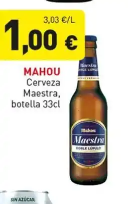 Hiperber MAHOU Cerveza Maestra, botella oferta