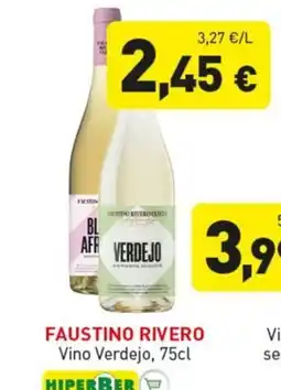 Hiperber FAUSTINO RIVERO Vino Verdejo oferta