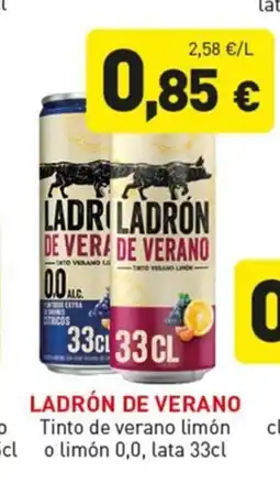 Hiperber LADRÓN DE VERANO Tinto de verano limón o limón 0,0, lata oferta