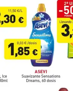 Hiperber ASEVI Suavizante Sensations Dreams, 60 dosis oferta